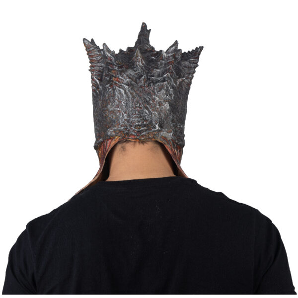 King Reaper: Fire Skull Adult Latex Mask - Image 3