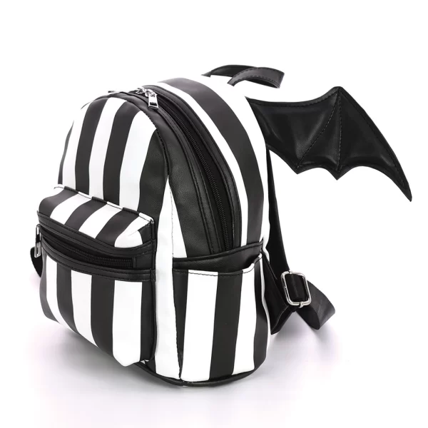 Bat Wing Striped Mini Backpack - Image 2
