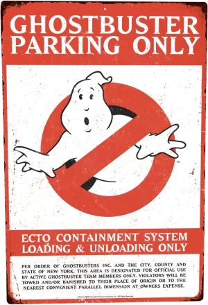 Ghostbusters - Parking Metal Sign
