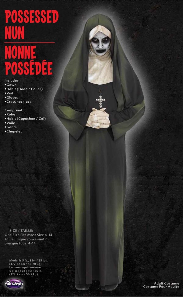 Possessed Nun Adult Costume - Image 3