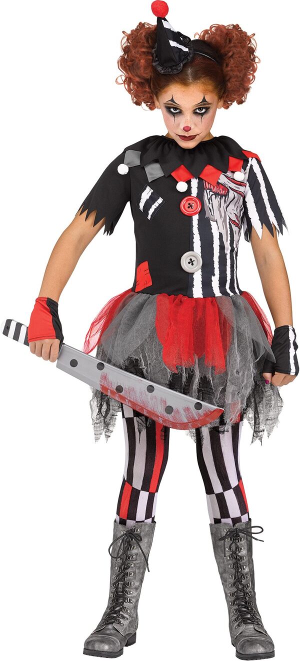 Sinister Circus Girls Evil Clown Costume