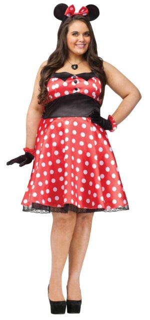 Retro Miss Mouse Plus Size Costume