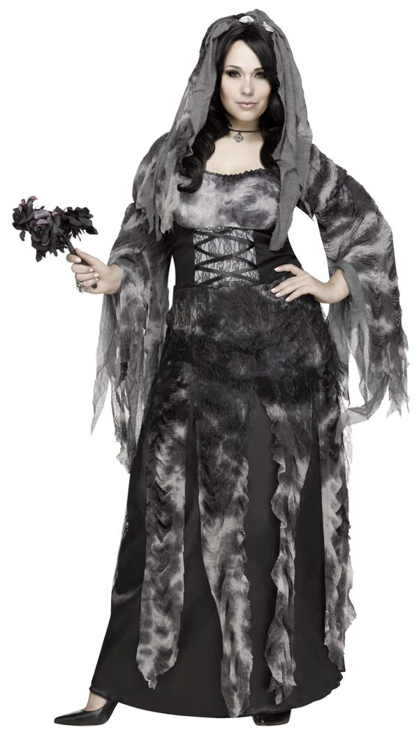 Cemetery Bride Plus Size Women's Costume