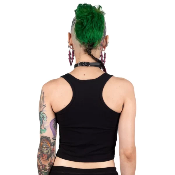 Hallo Scream Cropped Tank Top - Image 3
