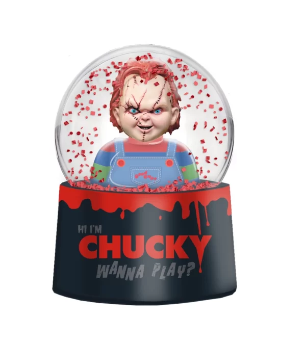 Chucky Wanna Play Blood Dripping 45mm Snow Globe