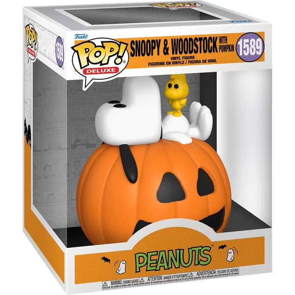 It's the Great Pumpkin Charlie Brown Snoopy & Woodstock with Pumpkin Deluxe Funko Pop! - Image 2