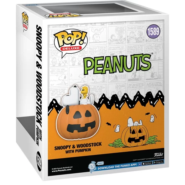 It's the Great Pumpkin Charlie Brown Snoopy & Woodstock with Pumpkin Deluxe Funko Pop! - Image 3