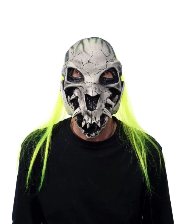 Bone Snapper Adult Latex Animal Skull Mask UV Black Light Reactive