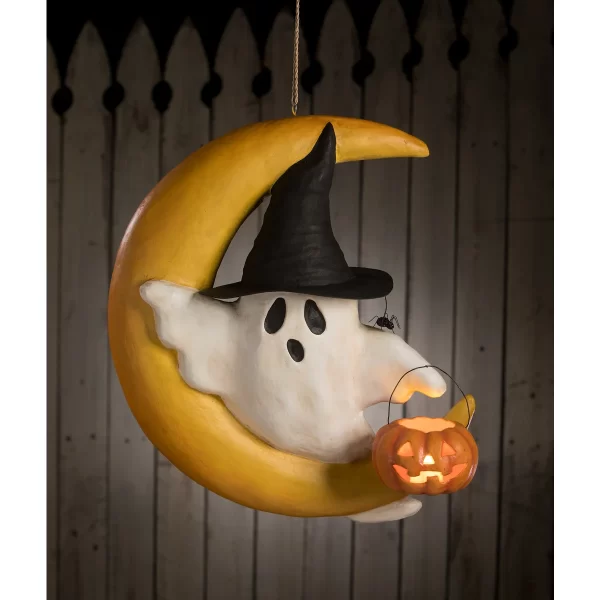 Ghoulish Moon Paper Mache