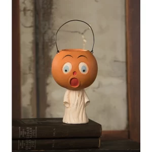 Vintage Scared Pumpkin Ghost