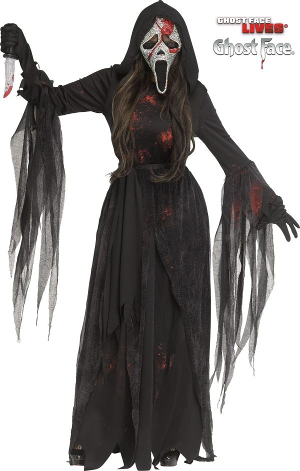 Bloody Bling Ghost Face Adult Costume