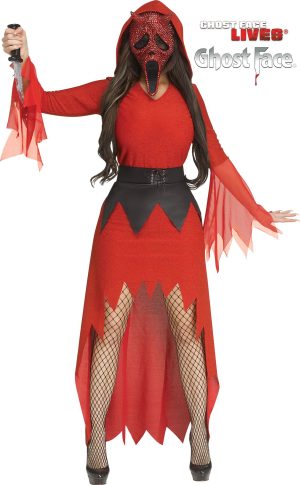 Devil Bling Ghost Face Adult Costume
