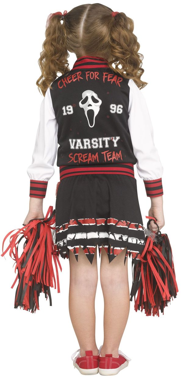 Scream For the Team! Toddler Ghost Face Cheerleader Costume - Image 2