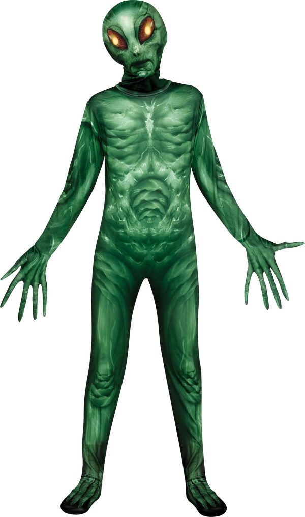Cosmic Alien Fade In and Out Eyes Kids Costume