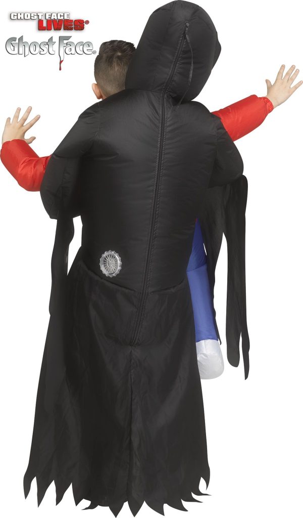 Ghost Face Piggyback Inflatable Kids Costume - Image 2