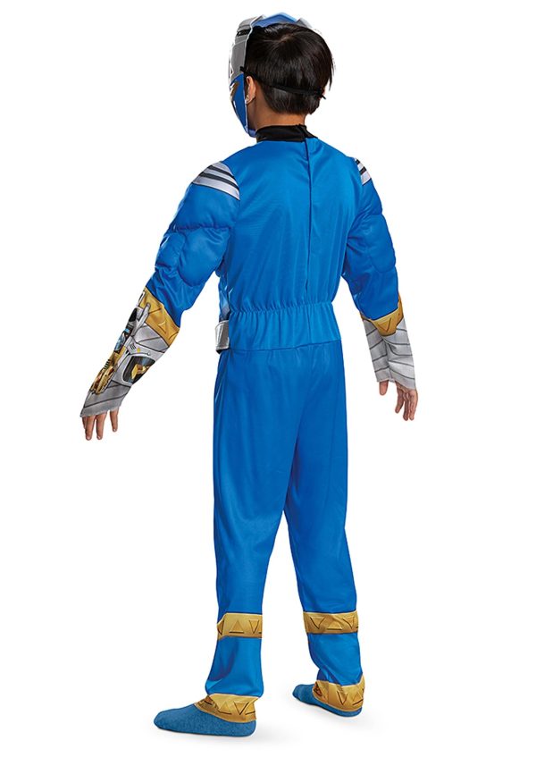 Power Rangers Blue Ranger Cosmic Fury Muscle Kids Costume - Image 2