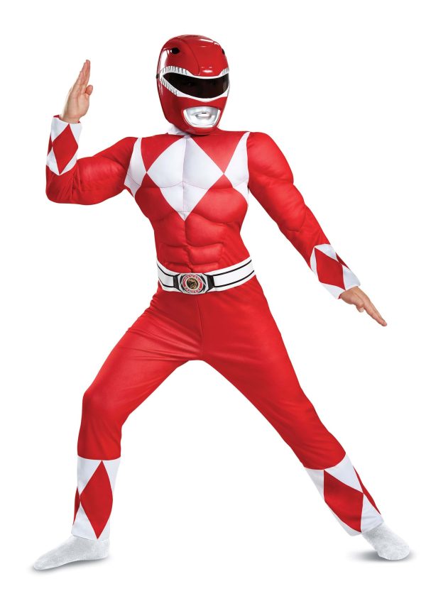 Power Rangers Red Ranger Classic Muscle Kids Costume