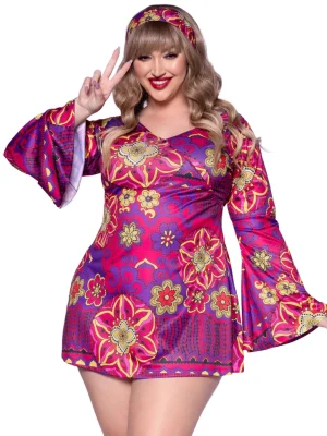 Hippie Girl Plus Size Costume