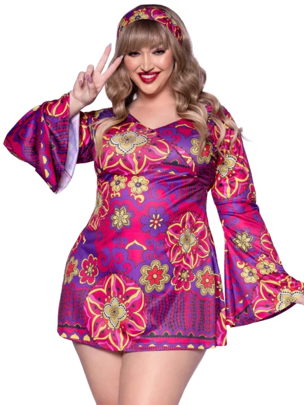 Hippie Girl Plus Size Costume