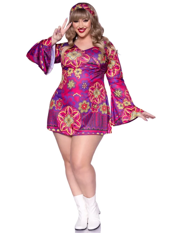Hippie Girl Plus Size Costume - Image 3