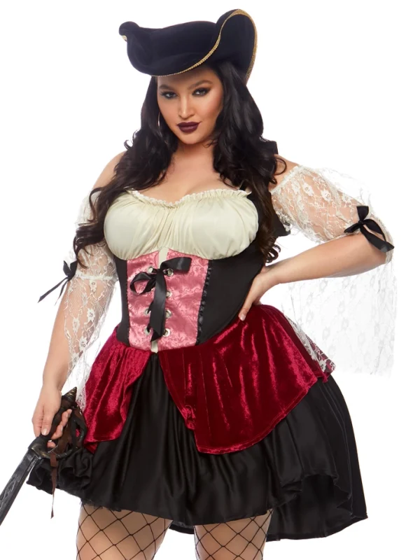 Wicked Wench Women's Plus Size Pirate Costume