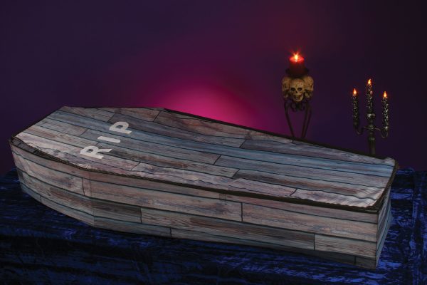 5 Foot Collapsible Coffin Woodlook - Image 2