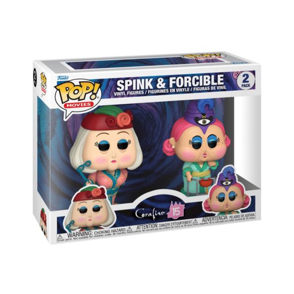 Coraline 15th Anniversary Spink and Forcible Funko Pop! Vinyl Figure 2-Pack - Image 2
