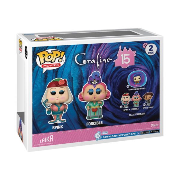 Coraline 15th Anniversary Spink and Forcible Funko Pop! Vinyl Figure 2-Pack - Image 3