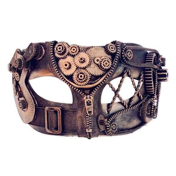 Steampunk Half Mask - Copper