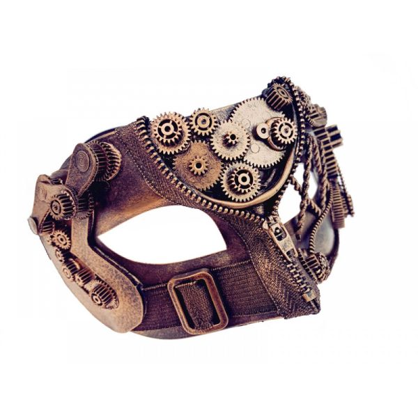 Steampunk Half Mask - Copper - Image 2