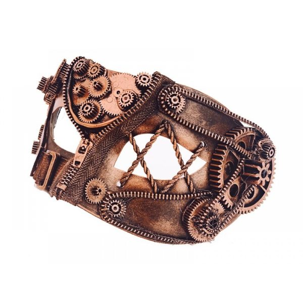 Steampunk Half Mask - Copper - Image 3