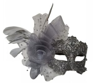 Silver Fairy Lace Masquerade Mask