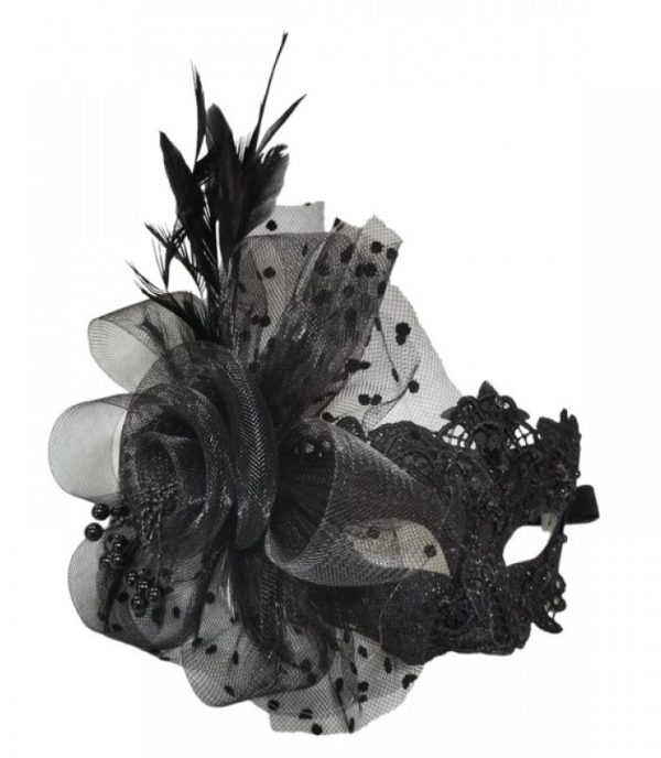 Black Fairy Lace Masquerade Mask
