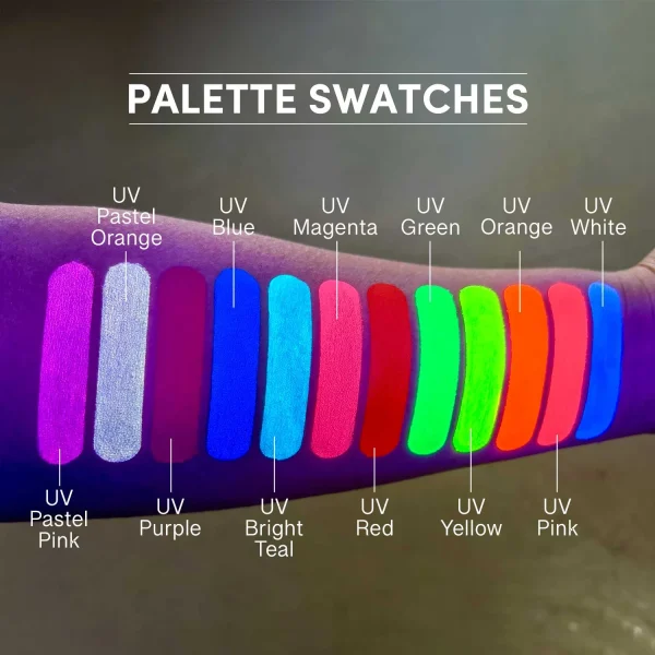 12 Color UV Water Activated Glow Palette - Image 10