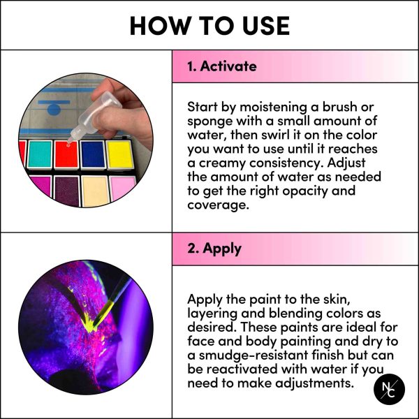 12 Color UV Water Activated Glow Palette - Image 7