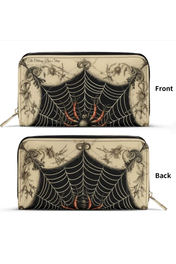 Victorian Web Zipper Clutch Wallet - Image 2
