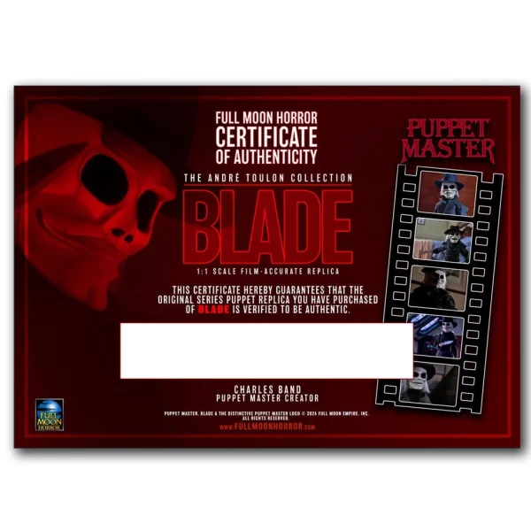 The Andre Toulon Puppet Master Replica Collection - Blade - Image 3