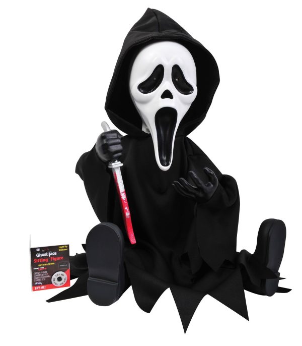 GhostFace 11" Light Up Animated Sitting Figure - Image 2
