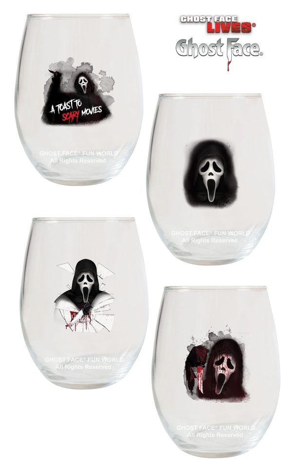 Ghost Face Wine Tumbler Set of 4 - Image 2