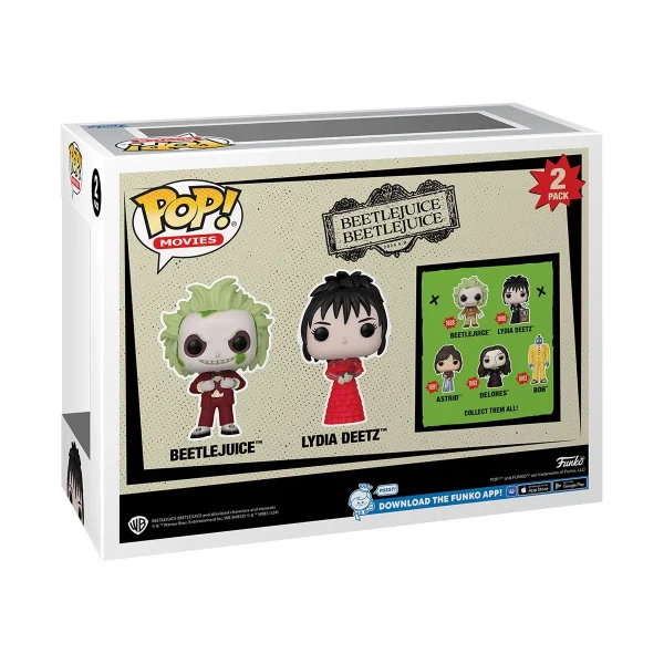 Beetlejuice 2 Beetlejuice & Lydia Deetz Funko Pop! 2-Pack - Image 3