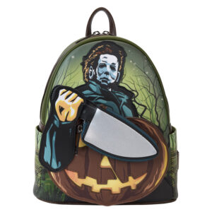 Halloween Michael Myers Mini-Backpack with Knife Coin Purse