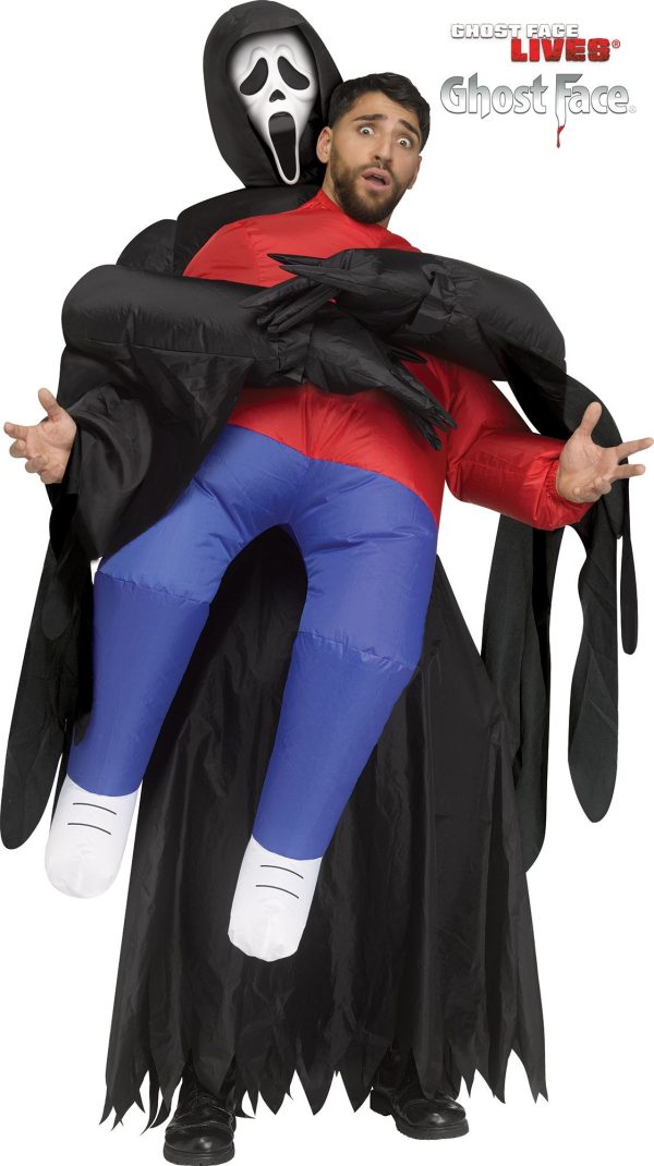 Ghost Face Piggyback Inflatable Adult Costume