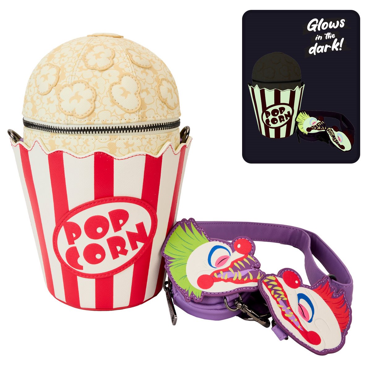 Killer Klowns From Outer Space Popcorn Crossbody Bag Screamers Costumes