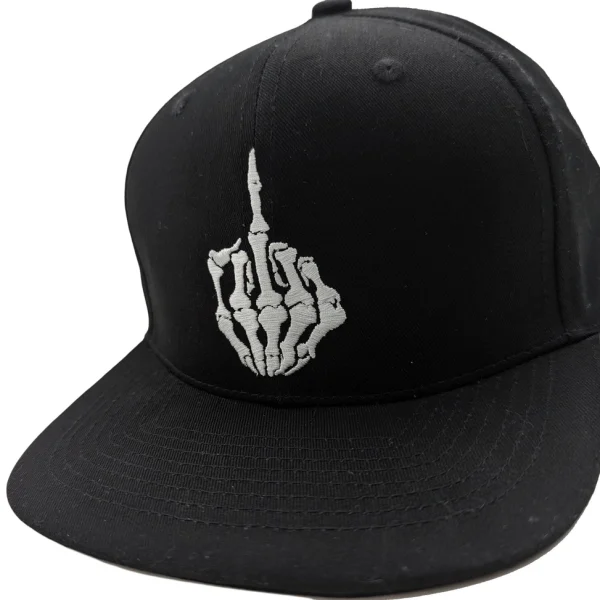 Skeleton Middle Finger Hat - Image 2