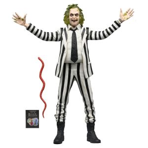 Beetlejuice (1988) Black and White Striped Suit 7-Inch Scale Action Figure