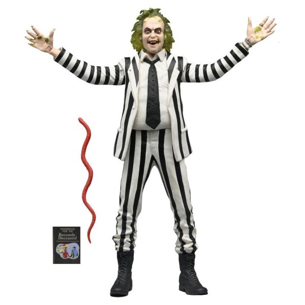 Beetlejuice (1988) Black and White Striped Suit 7-Inch Scale Action Figure