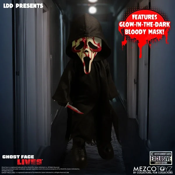 LDD Present Ghost Face Bloody Glow-in-the-Dark Edition 10-Inch Doll - EE Exclusive - Image 7