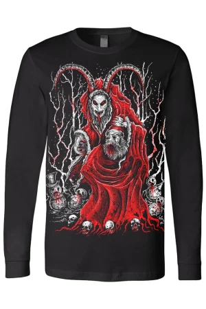 Krampus Killing Christmas Long Sleeve Tee