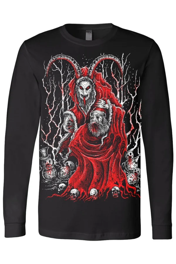 Krampus Killing Christmas Long Sleeve Tee