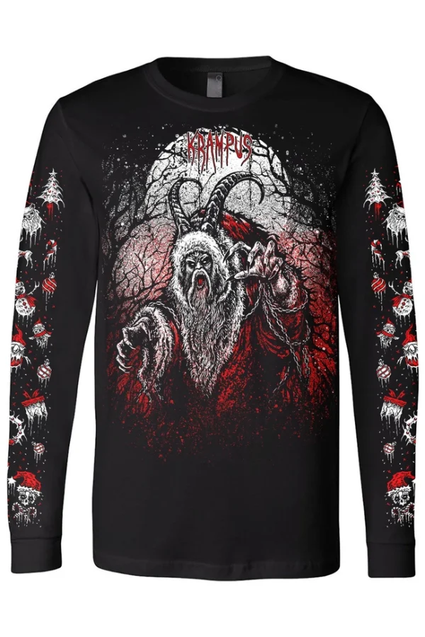 Naughty List Krampus Long Sleeve Tee